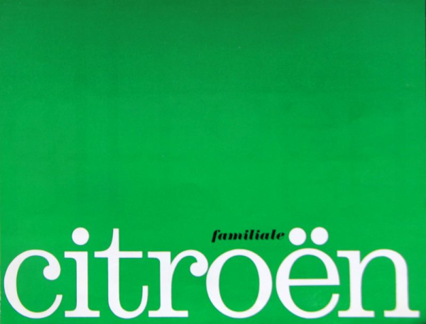 Citroen DS Familiale Modelprogram 1963 Carbrochure (8074)